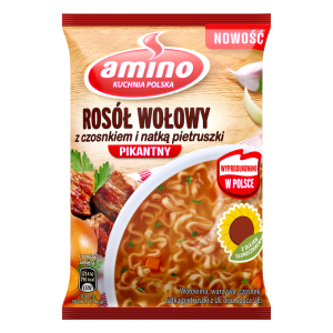 Amino Rosół Wołowy z Czosnkiem i Natką Pietruszki 60 g